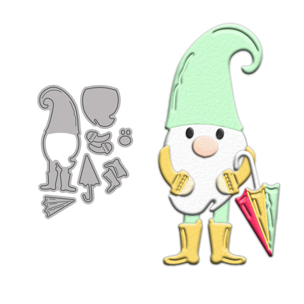 Dwarf Holding An Umbrella Metal Cutting Dies