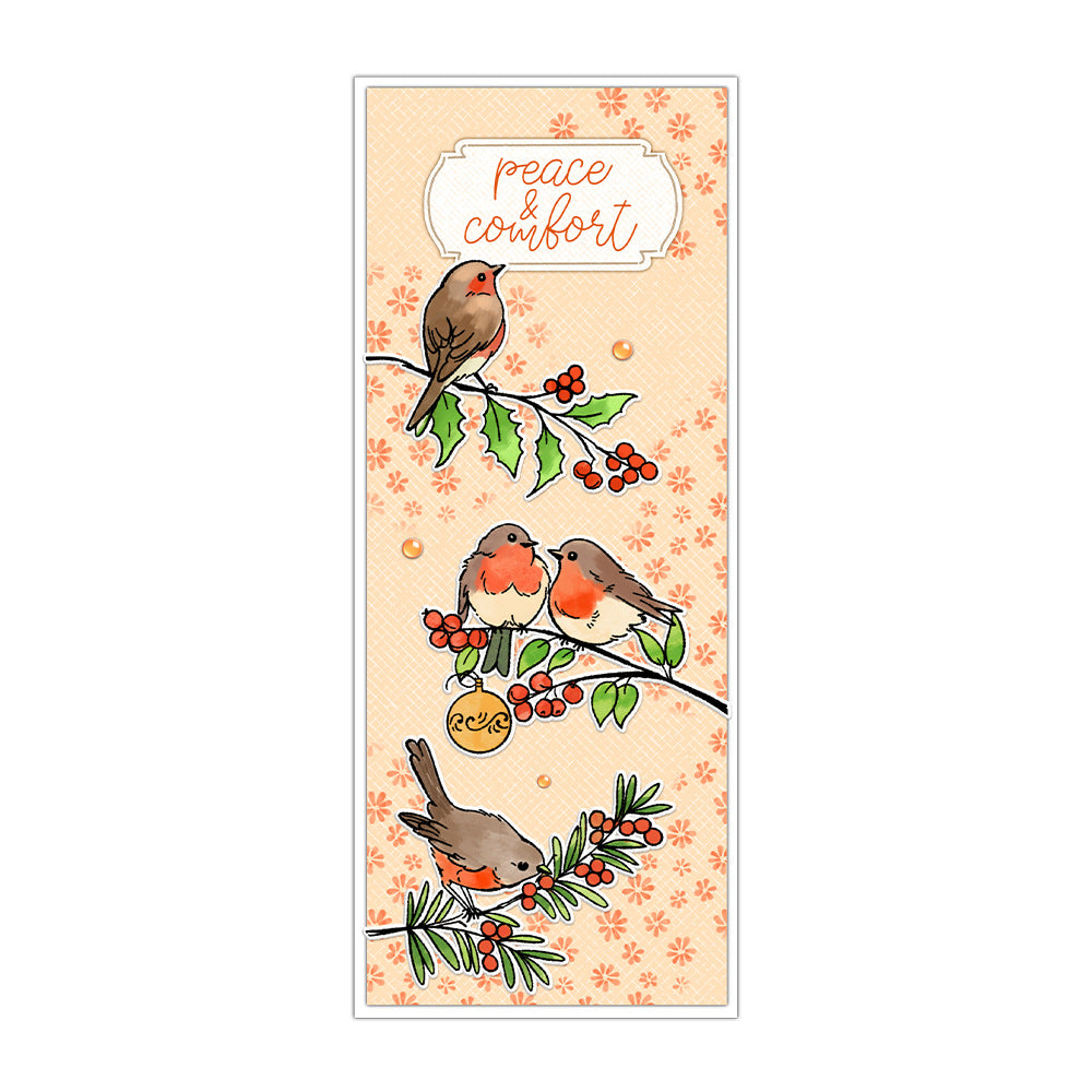 Christmas Birds Dies & Stamps Set
