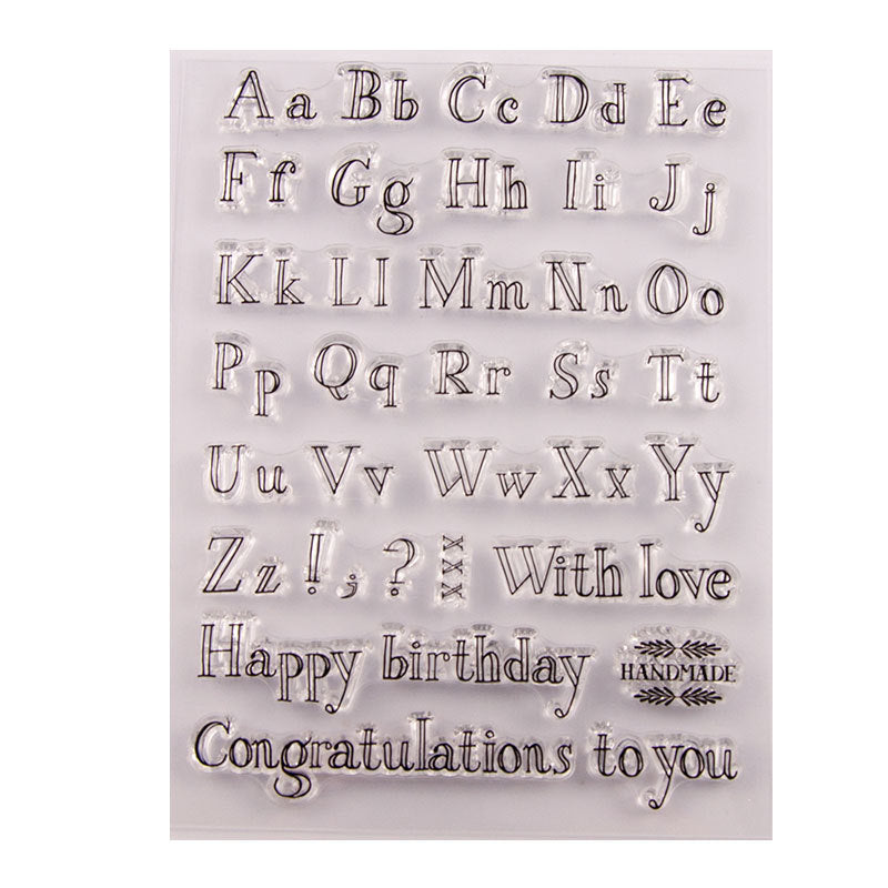 Uppercase & Lowercase Letters Clear Stamps
