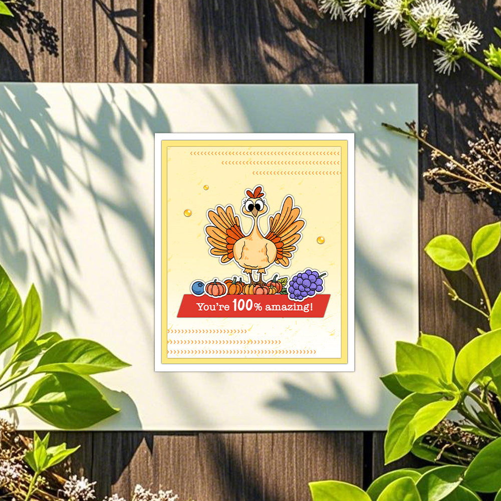 Turkey Pumpkin Dies & Stamps Set