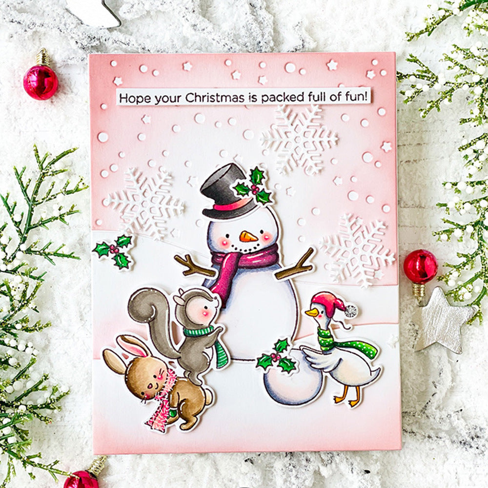 Winter Snowman Dies & Stamps Set