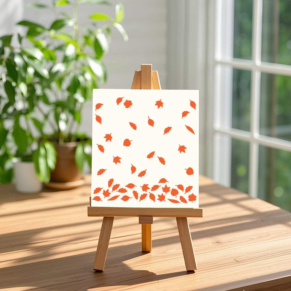 Leaves Background DIY Painting Hollow Stencil