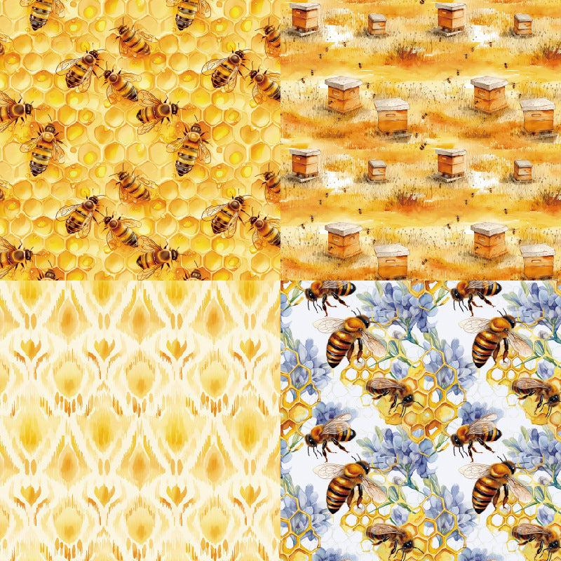 24PCS 6" Honeyed Scrapbook Paper & Cardstock