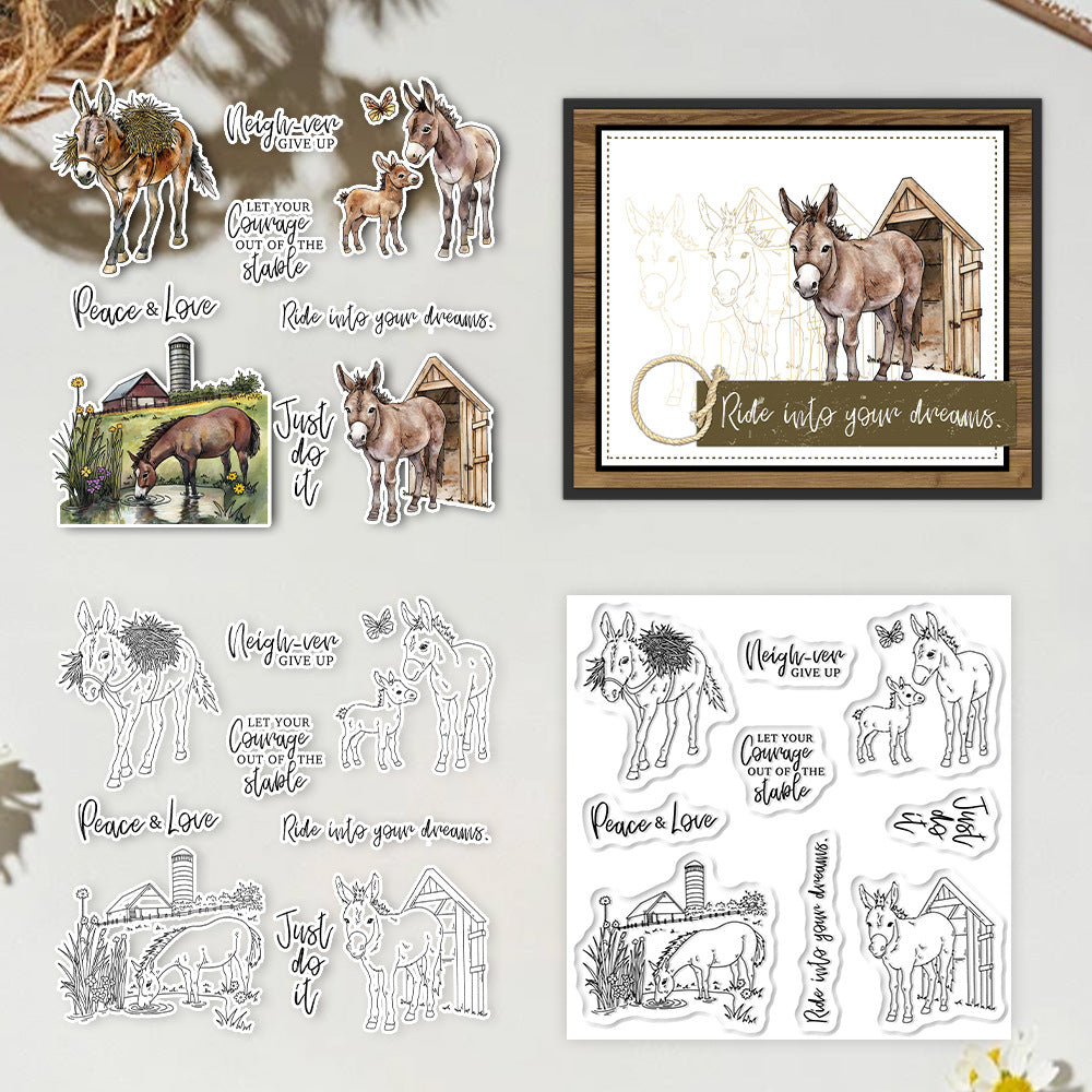 Animal Horse Clear Stamps