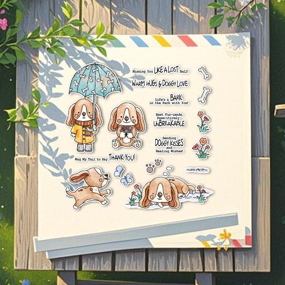 Cute Puppy Clear Stamps
