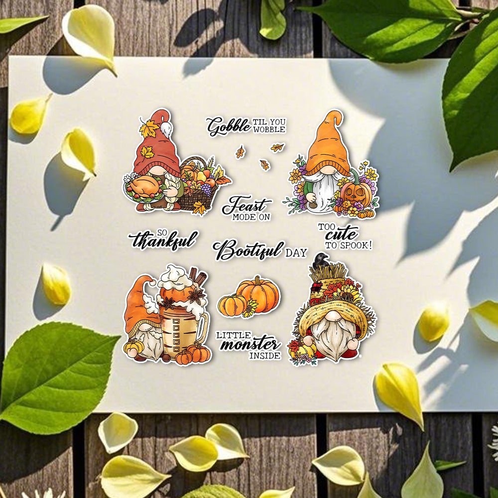 Autumn Gnome Dies & Stamps Set