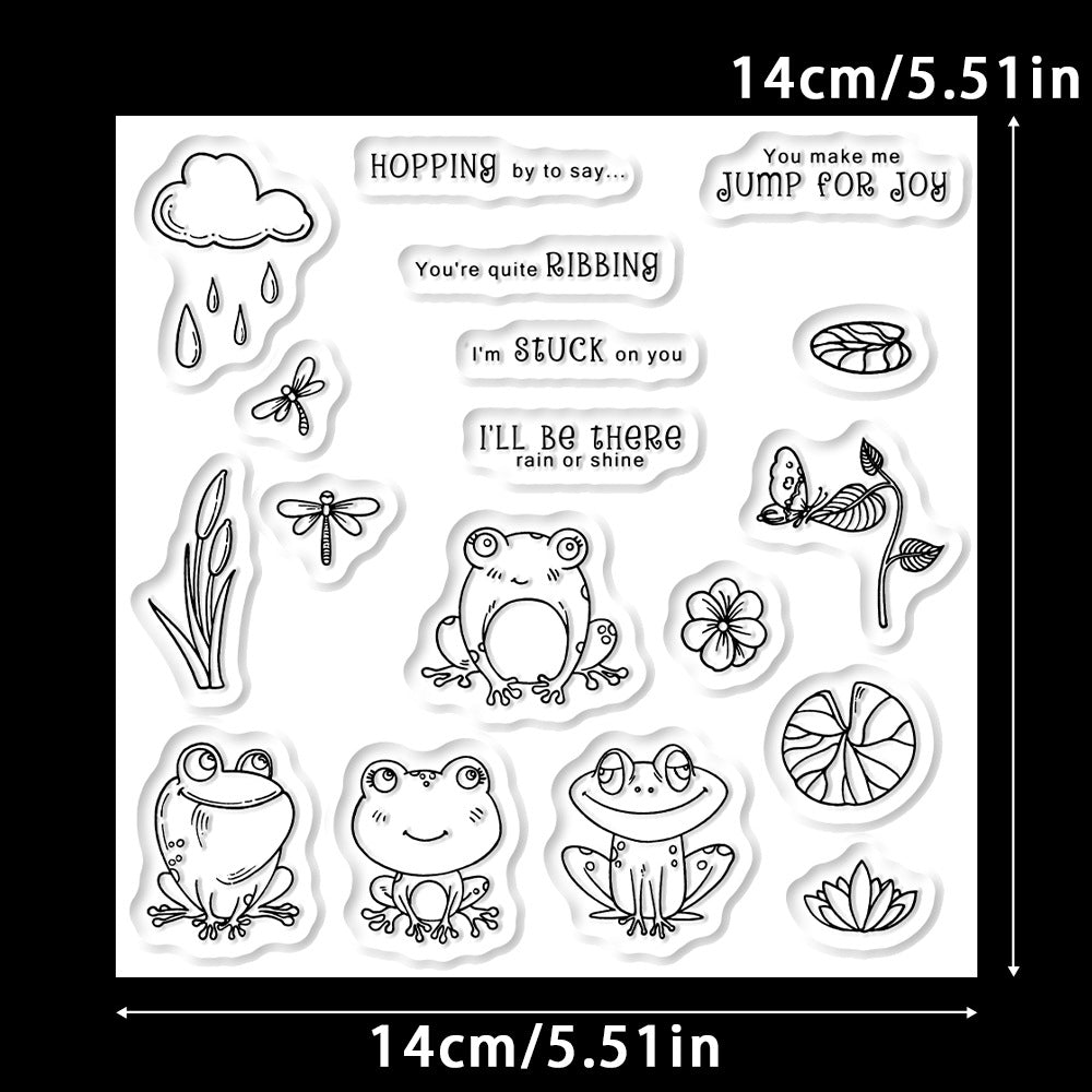 Cute Frog Dies & Stamps Set