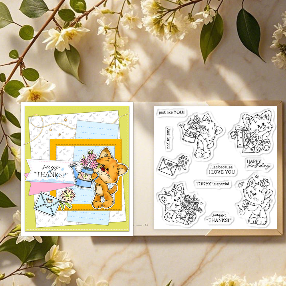Happy Kitten Dies & Stamps Set