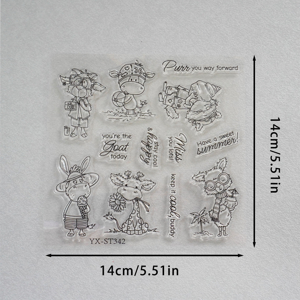 Holiday Animals Clear Stamps