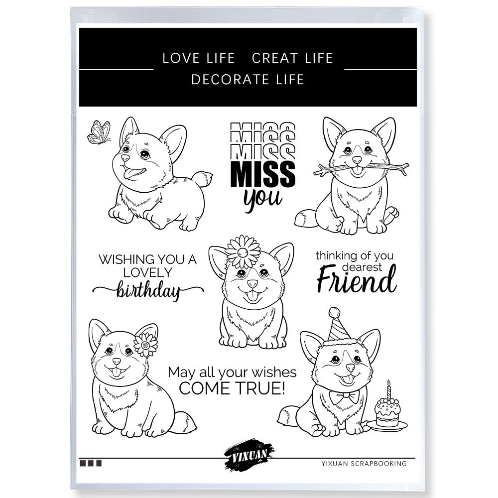 Cute Dogs Dies & Stamps Set
