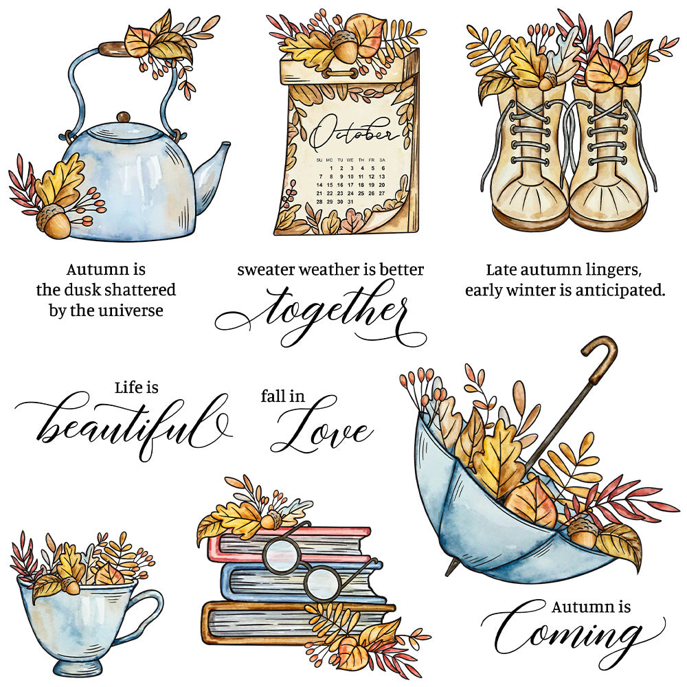 Autumn Diary Dies & Stamps Set
