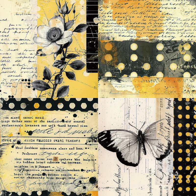 24PCS 6" Stylized Scrapbook Paper & Cardstock