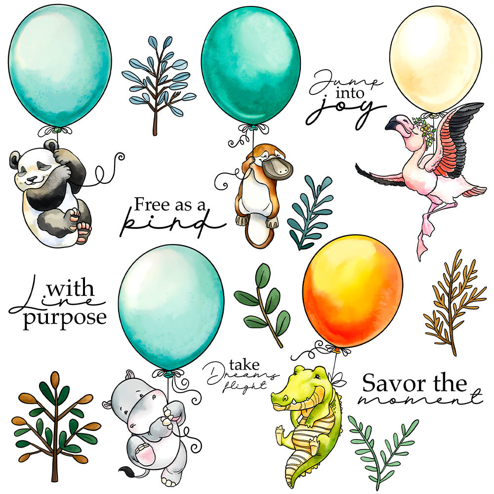 Animal Balloons Dies & Stamps Set