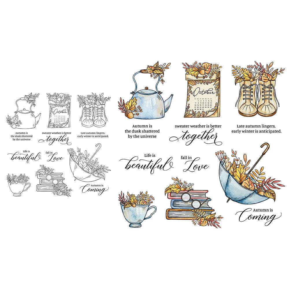 Autumn Diary Dies & Stamps Set