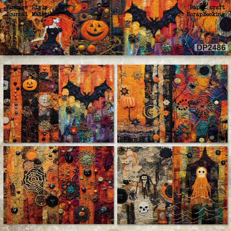 A5 Halloween Theme Journal Scrapbook Paper