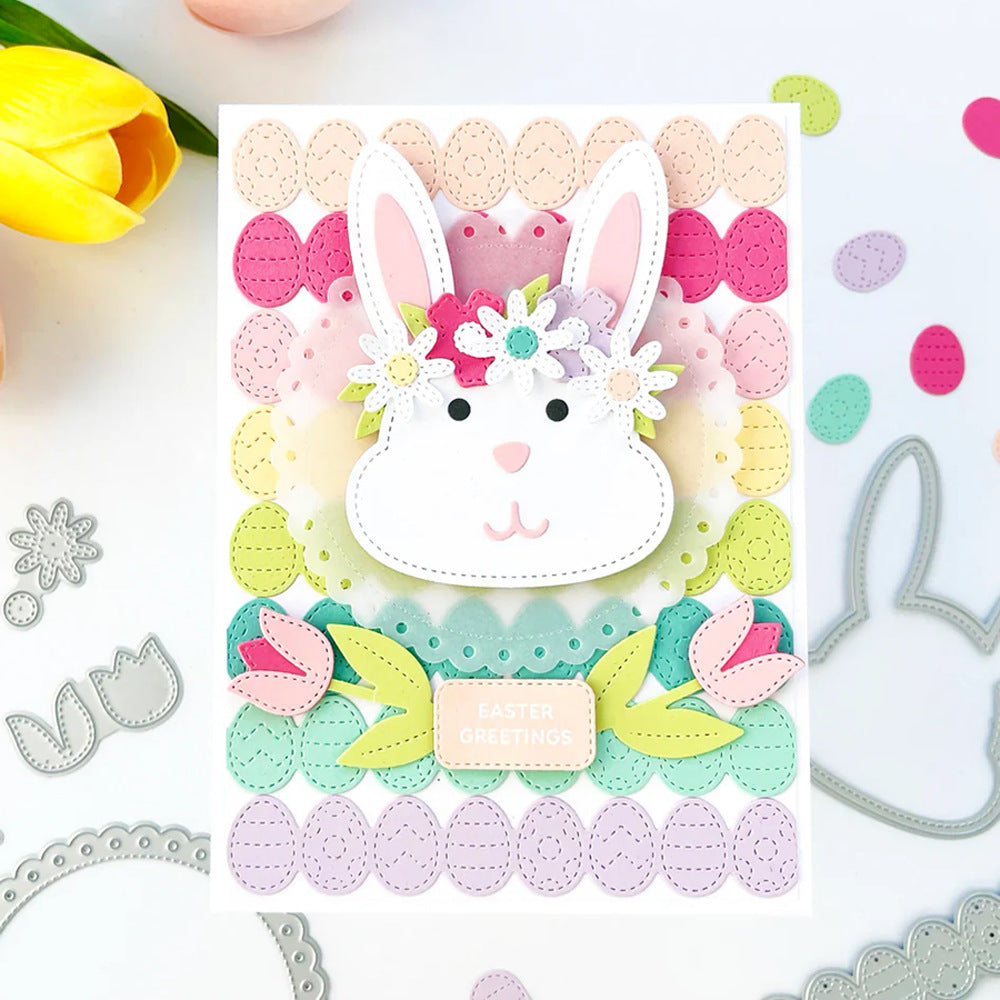 Easter Bunny Head Metal Cutting Dies