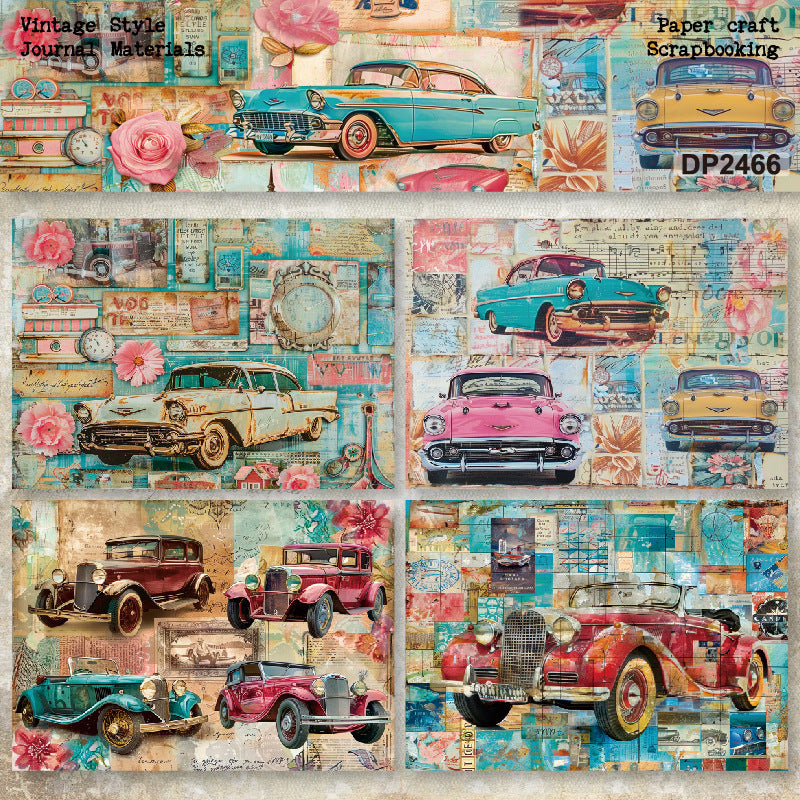 A5 Retro Style Journal Scrapbook Paper