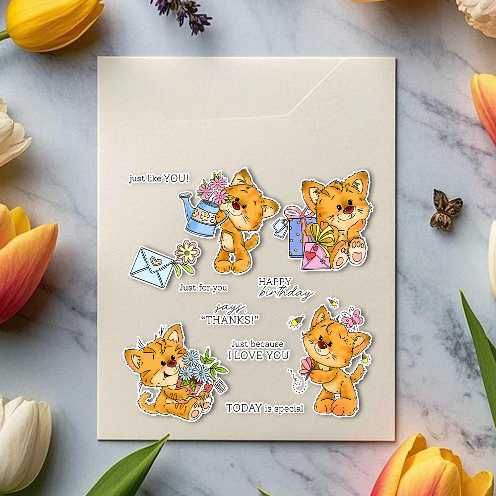Happy Kitten Dies & Stamps Set
