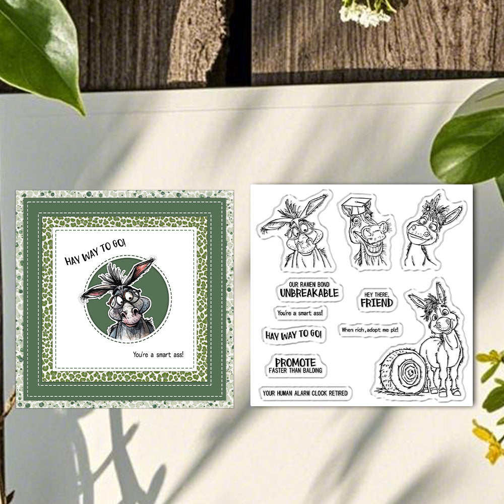 Graduation Donkey Clear Stamps