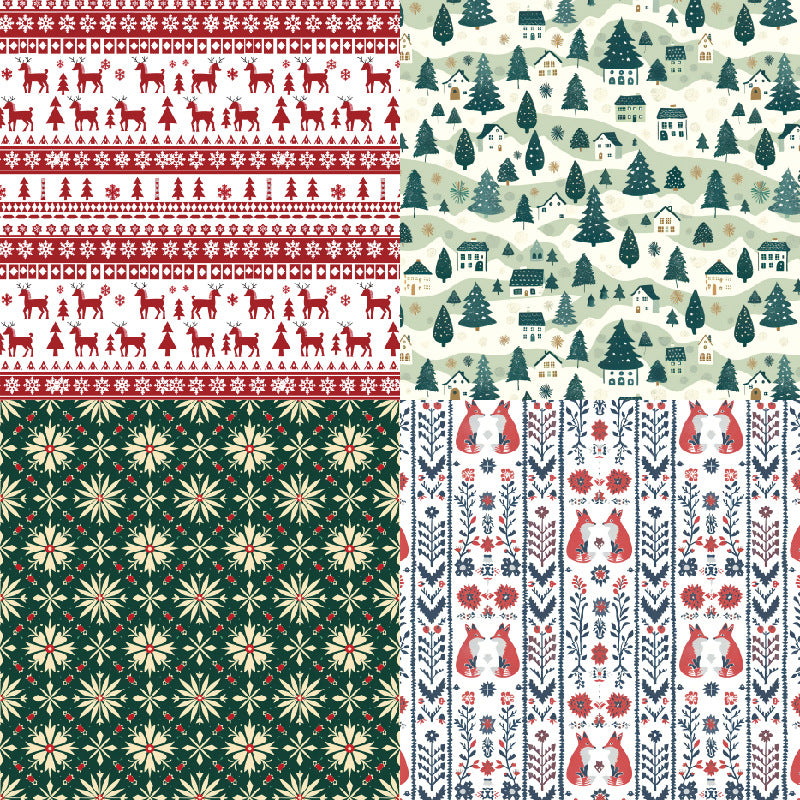 24PCS 6" Christmas Scrapbook Paper & Cardstock