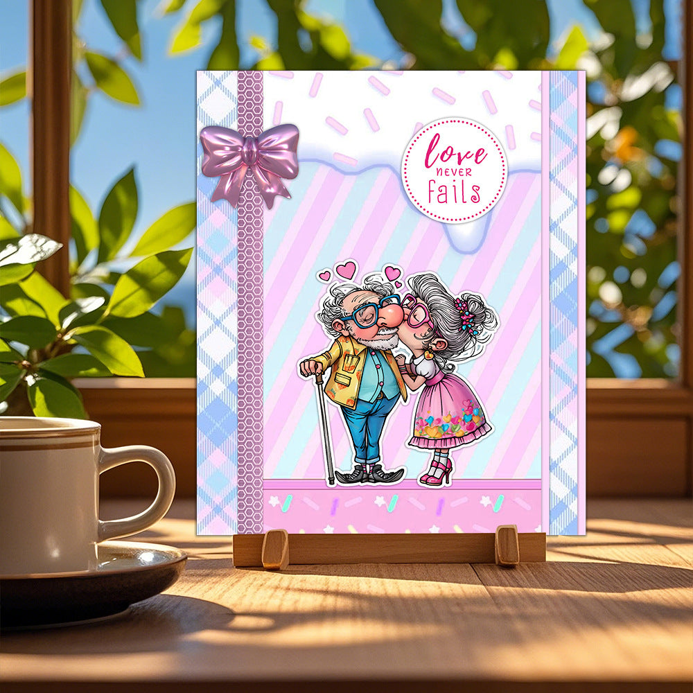 Funny Old Couples Valentine's Day Clear Stamps