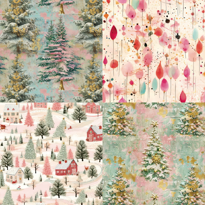 24PCS 6" Festival Decorations Scrapbook Paper & Cardstock