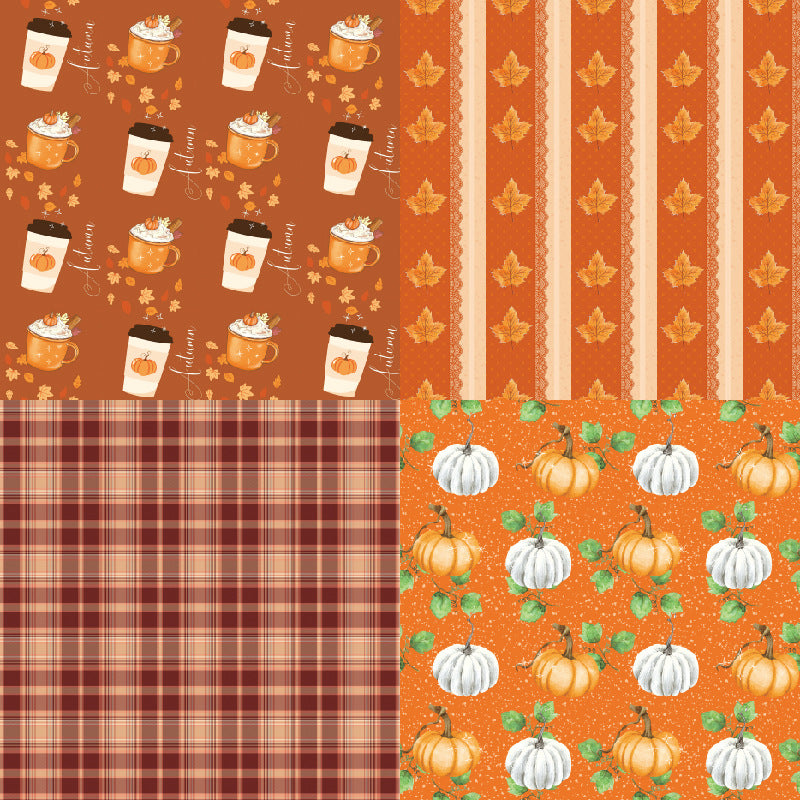 24PCS 6" Gourd Scrapbook Paper & Cardstock