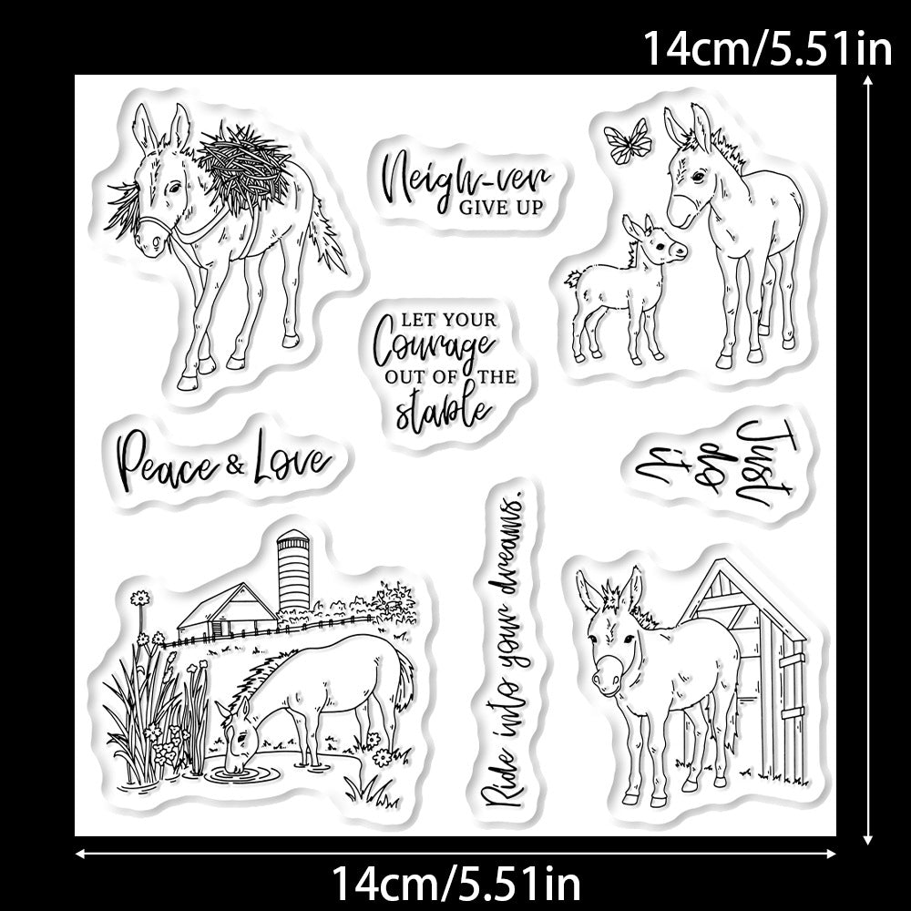 Animal Horse Clear Stamps