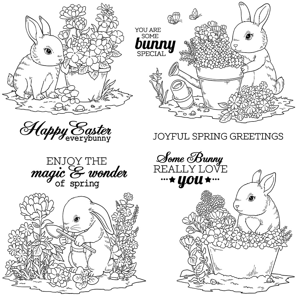 Easter Bunny Clear Stamps