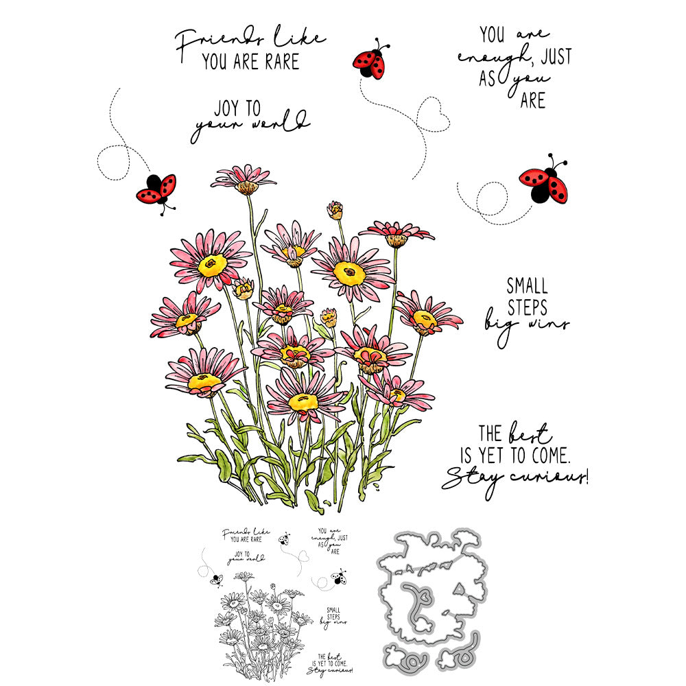 Daisy and Ladybug Dies & Stamps Set