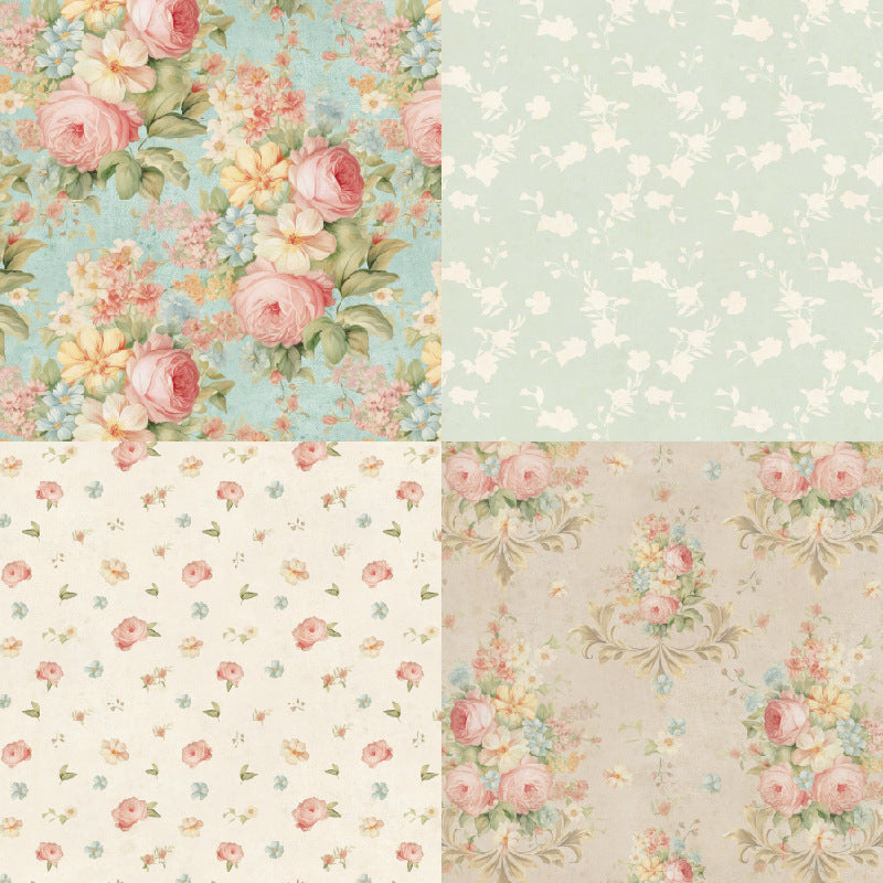 24PCS 6" Elegant Scrapbook Paper & Cardstock