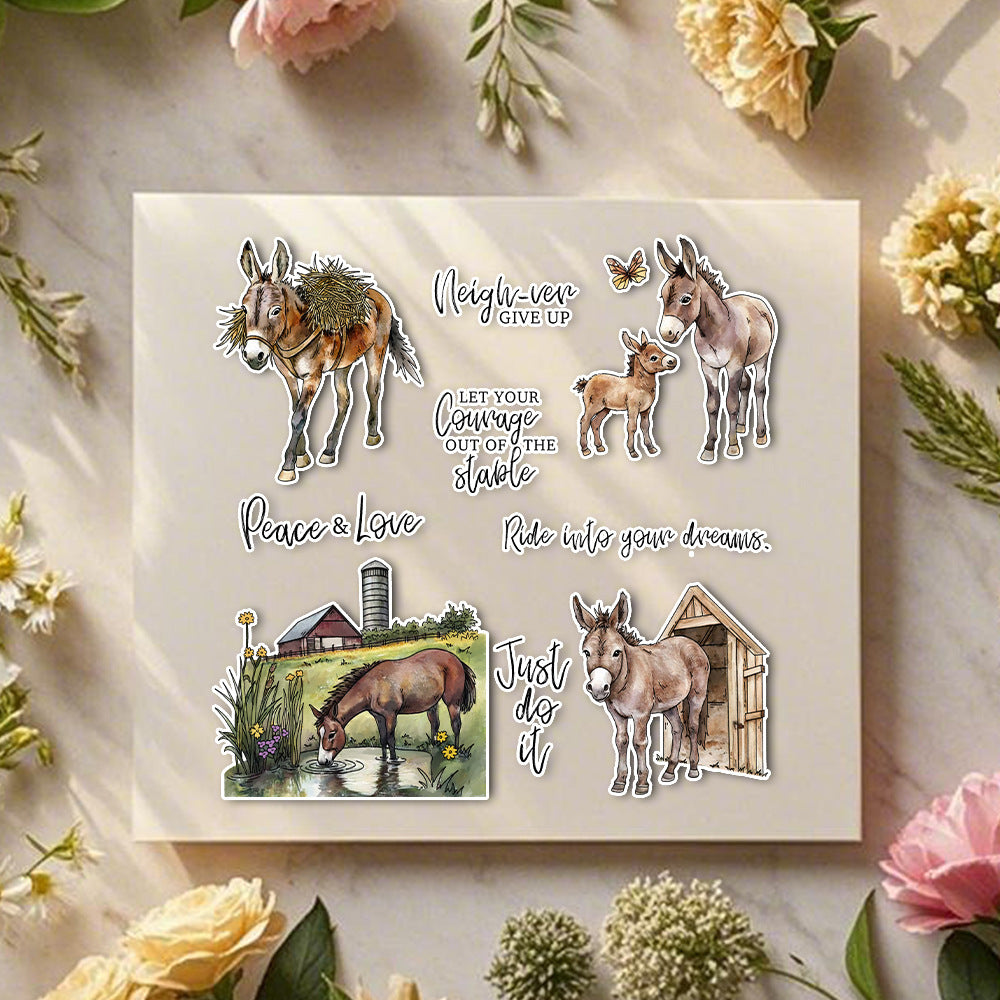 Animal Horse Clear Stamps