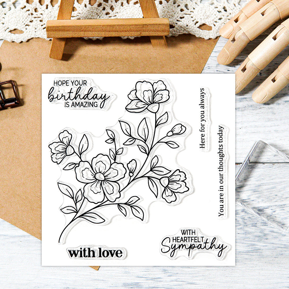 Spring Flowers Dies & Stamps Set