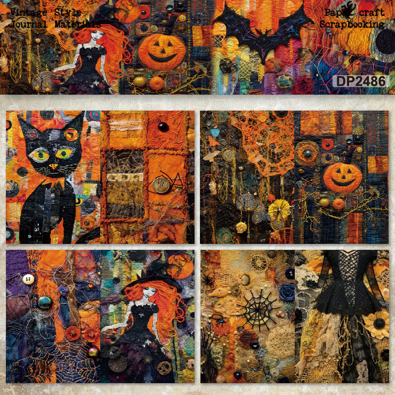 A5 Halloween Theme Journal Scrapbook Paper
