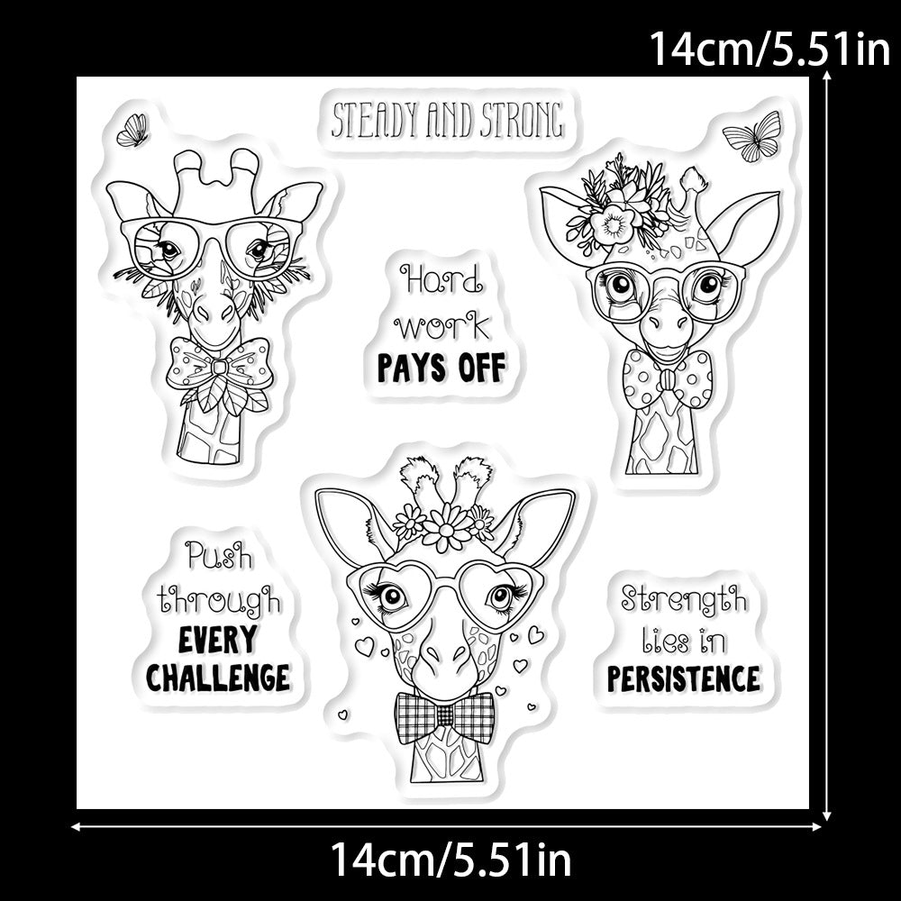 Gentleman Giraffe Clear Stamps