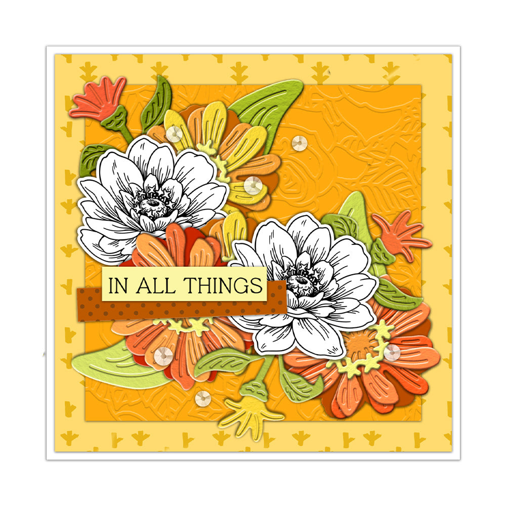 Spring Flowers Dies & Stamps Set