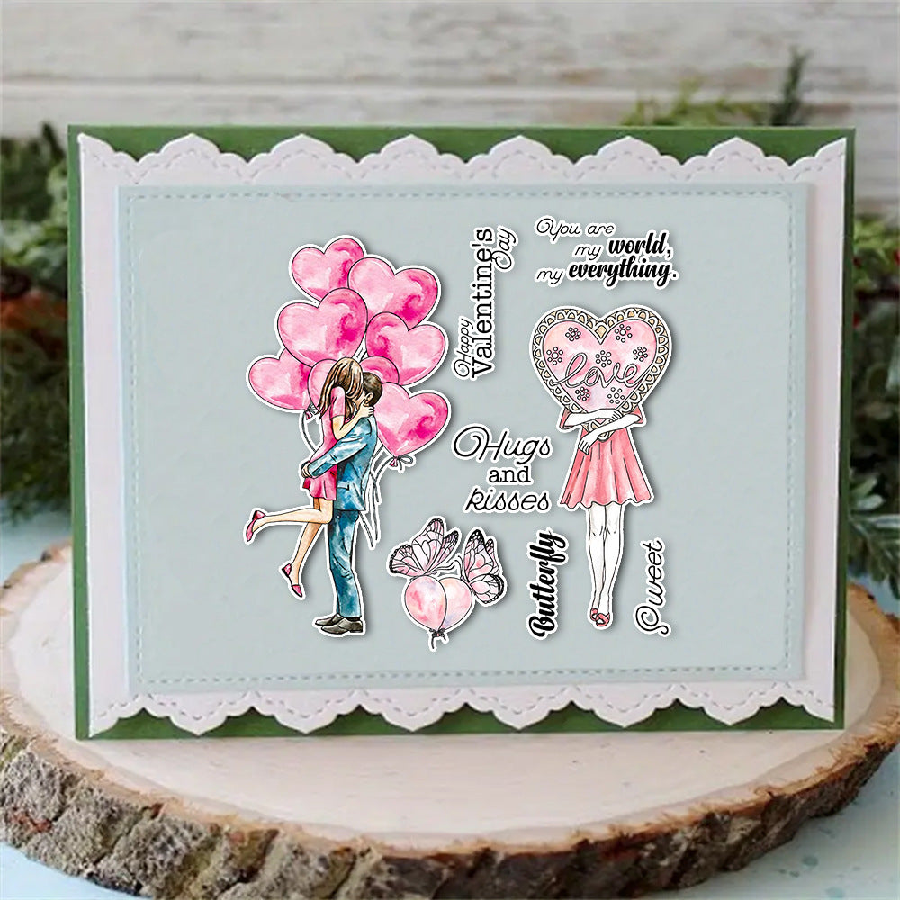 Valentine's Day Theme Dies & Stamps Set