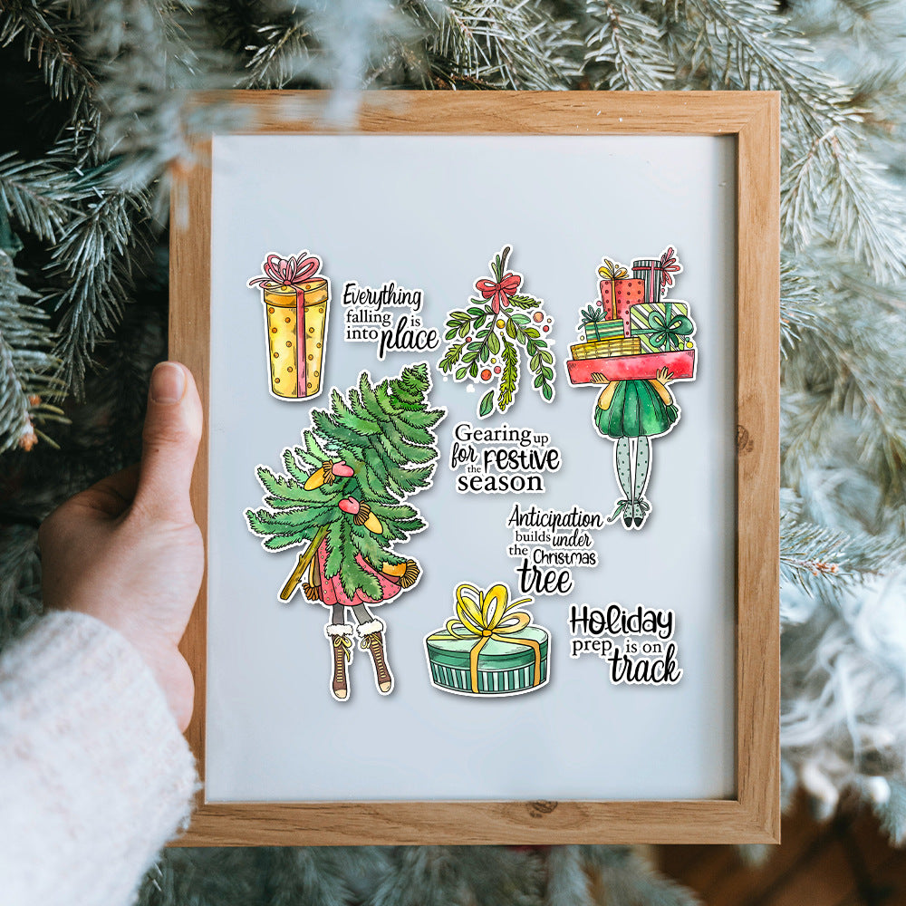 Christmas Elements Dies & Stamps Set