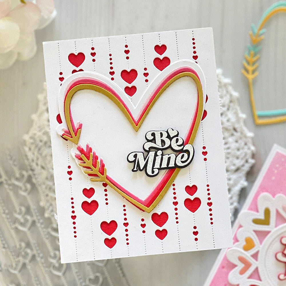 Love Background Frame Cutting Dies