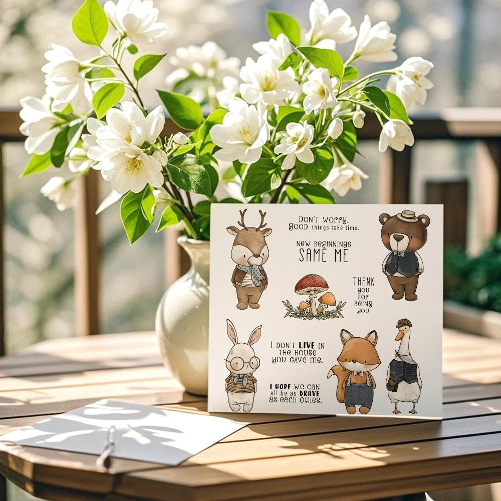 Animal Theme Clear Stamps