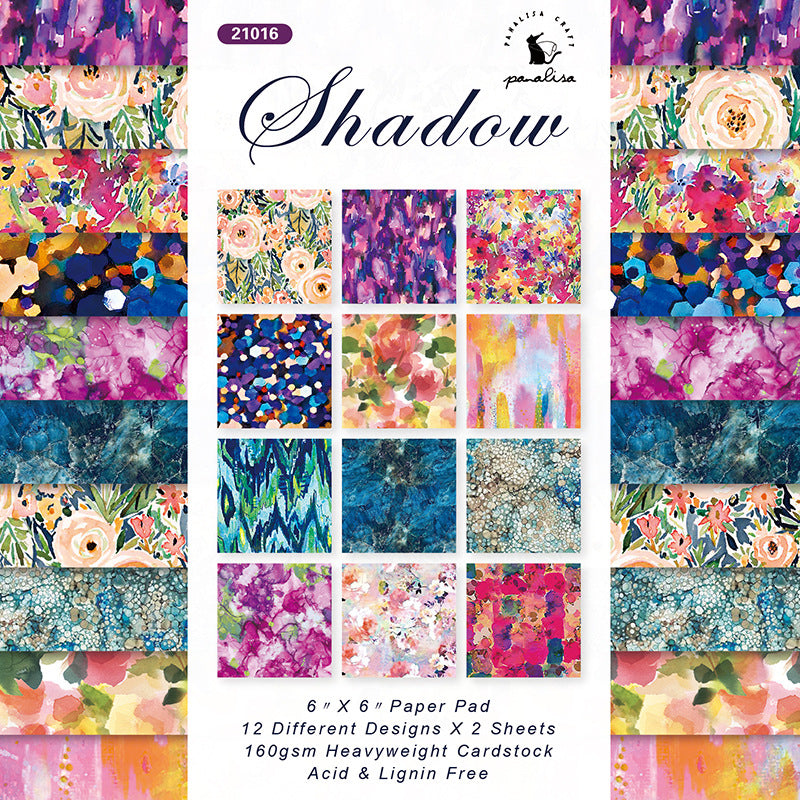 24PCS 6" DIY Decorative Scrapbook Paper & Cardstock