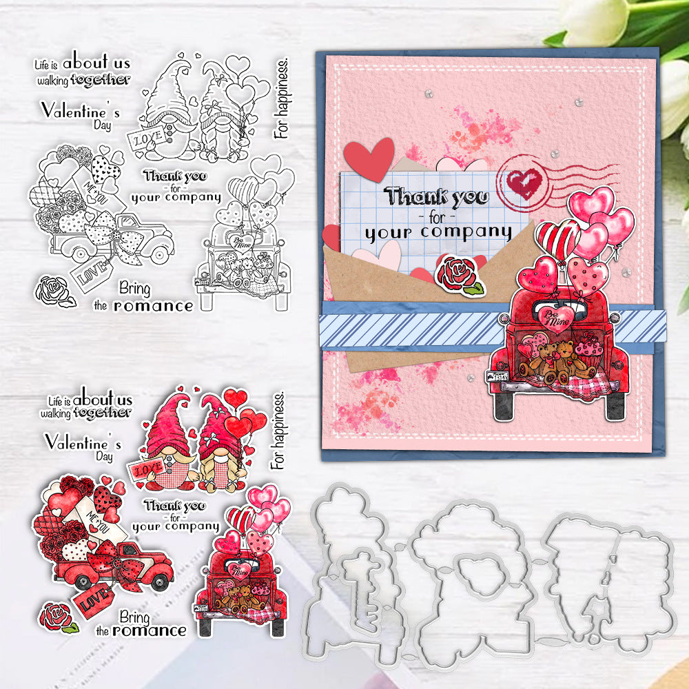 Valentine's Day Theme Dies & Stamps Set