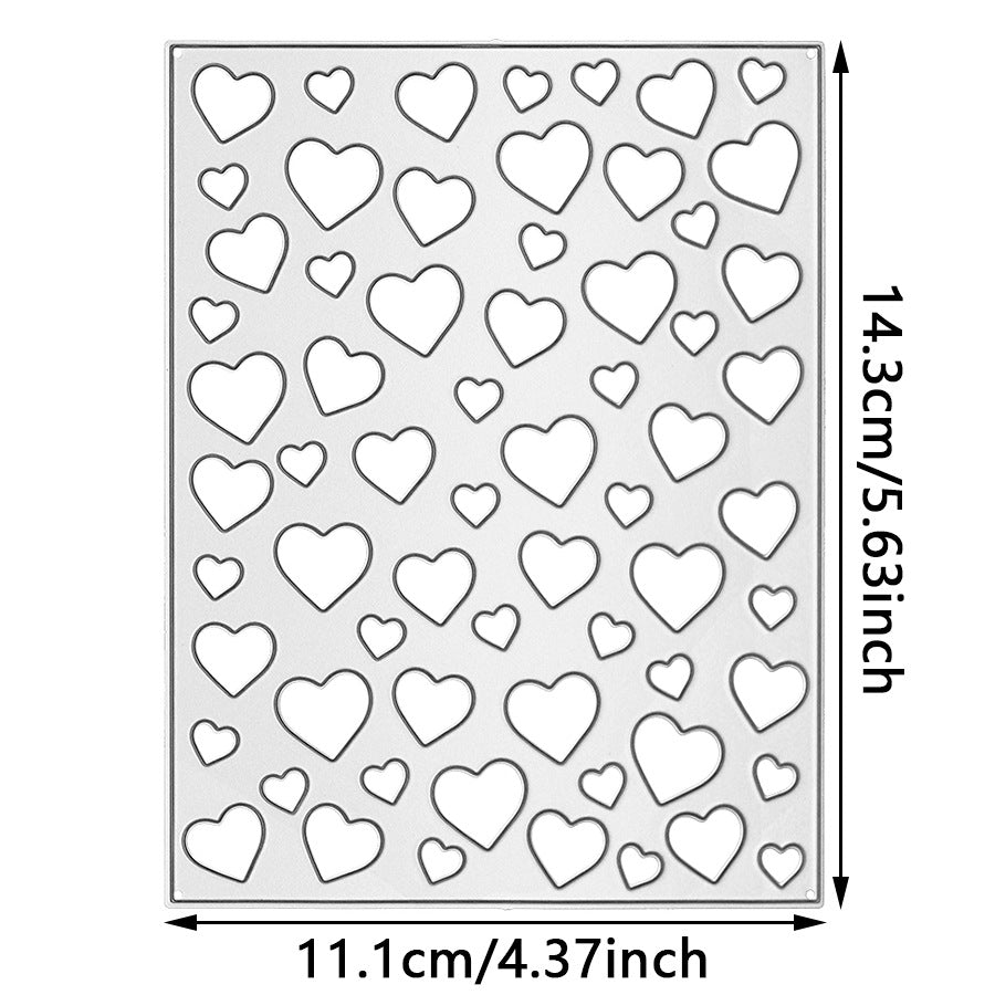 Love Background Frame Metal Cutting Dies
