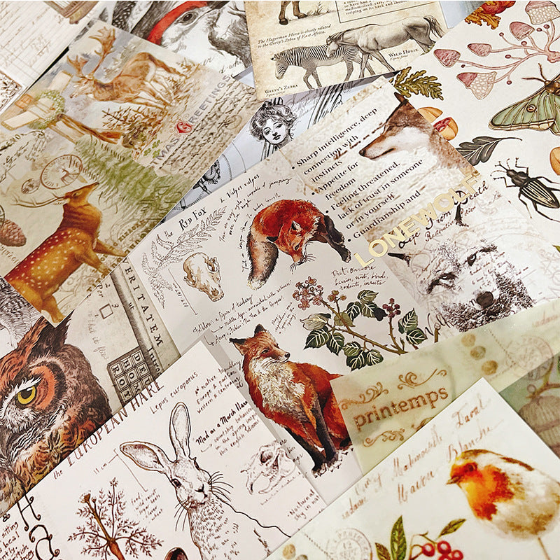Vintage bronzing DIY Scrapbook Paper