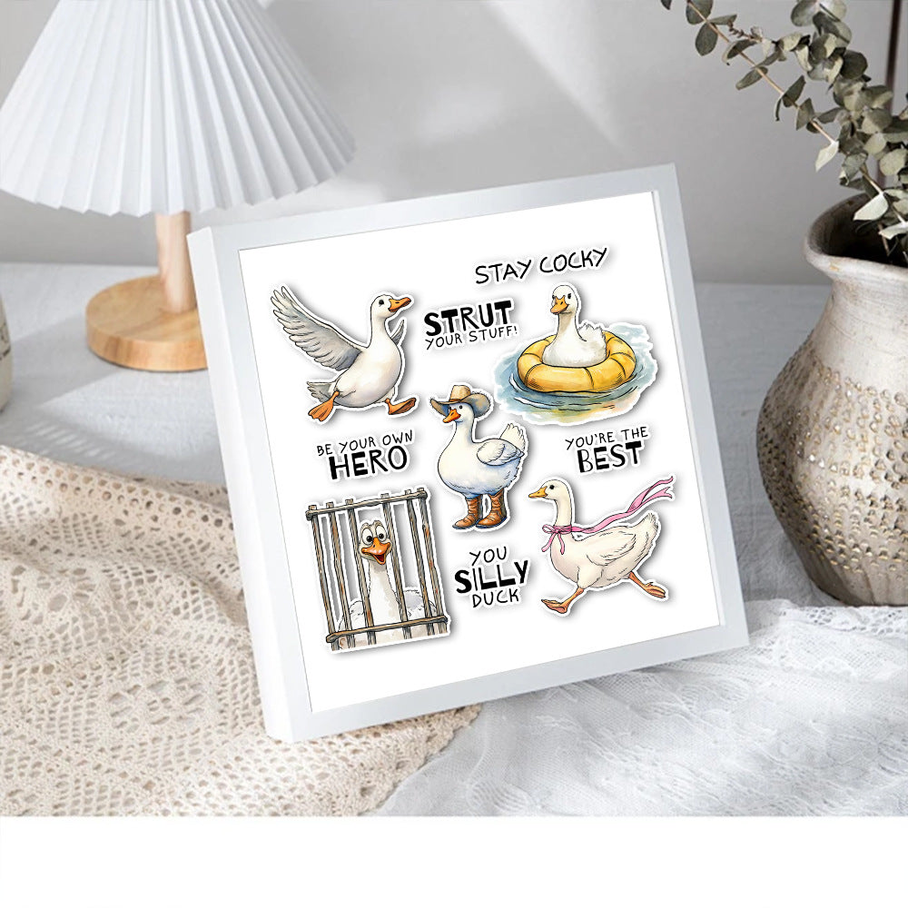 Cute Happy Duck Dies & Stamps Set