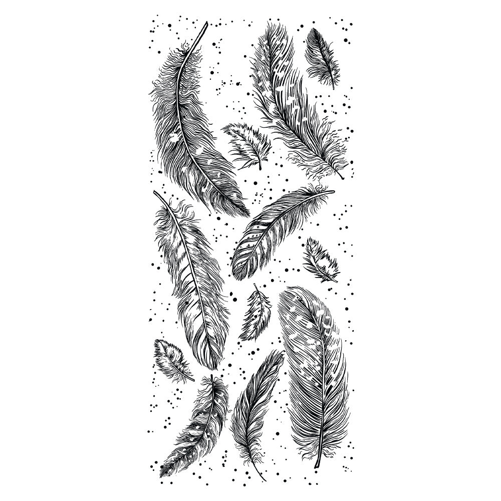 Beautiful Feathers Clear Stamps