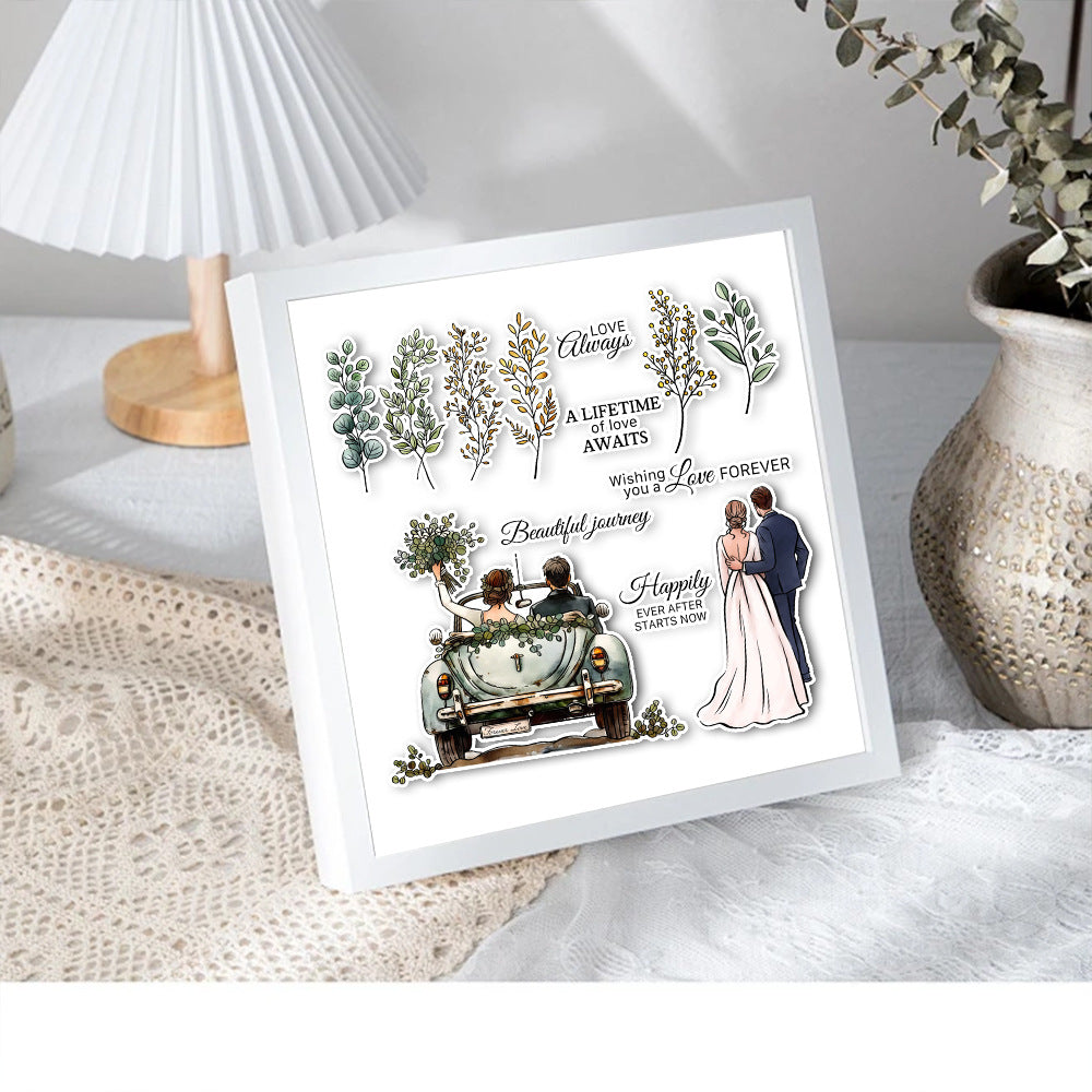 Wedding Theme Dies & Stamps Set