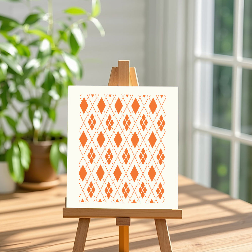 Diamond Pattern DIY Painting Hollow Stencil