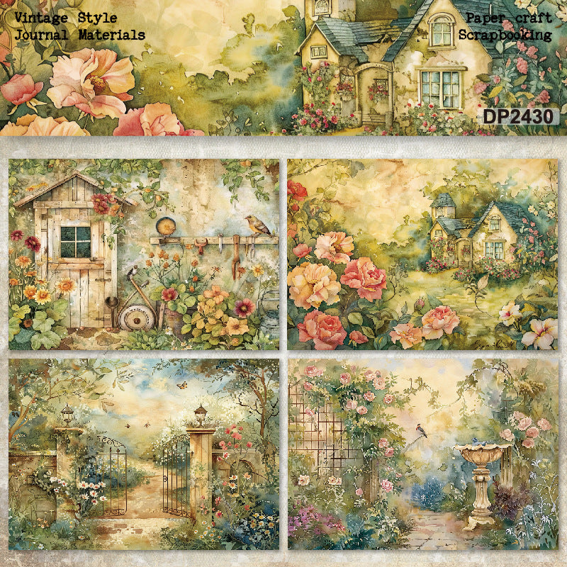 A5 Beautiful Homes DIY Scrapbook Paper