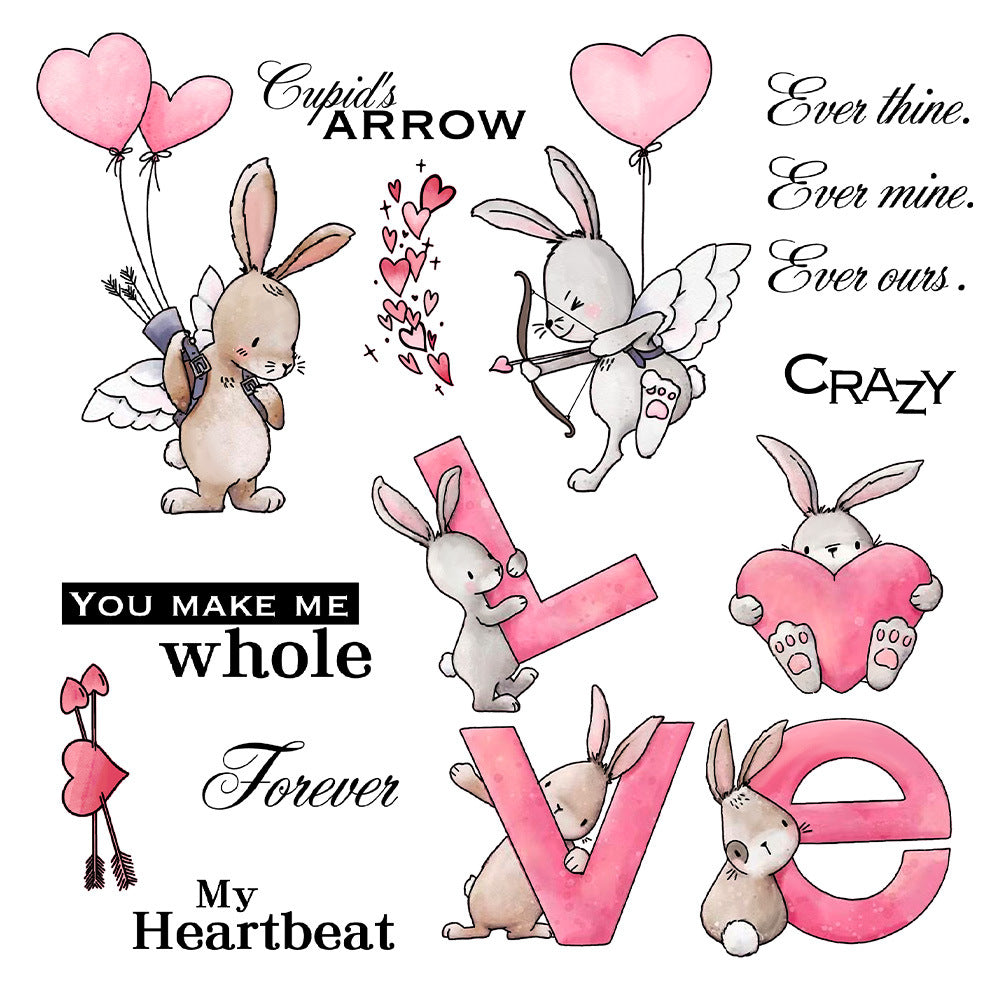 Valentine's Day Bunny Love Balloon Dies & Stamps Set